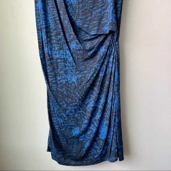 Helmut Lang Draped Open Back Jersey Gathered Waist Dress - Picture 6 of 10